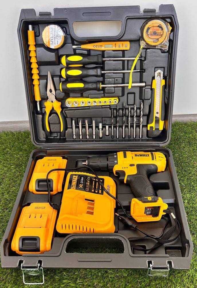 Шуруповерт Dewalt 24v деволт аккумуляторный шурупокрут с инструментами