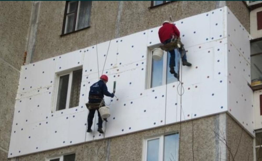 Утеплення фасадів.Покрівля.Водосток.Доставка Будматеріалів.Альпінізм.
