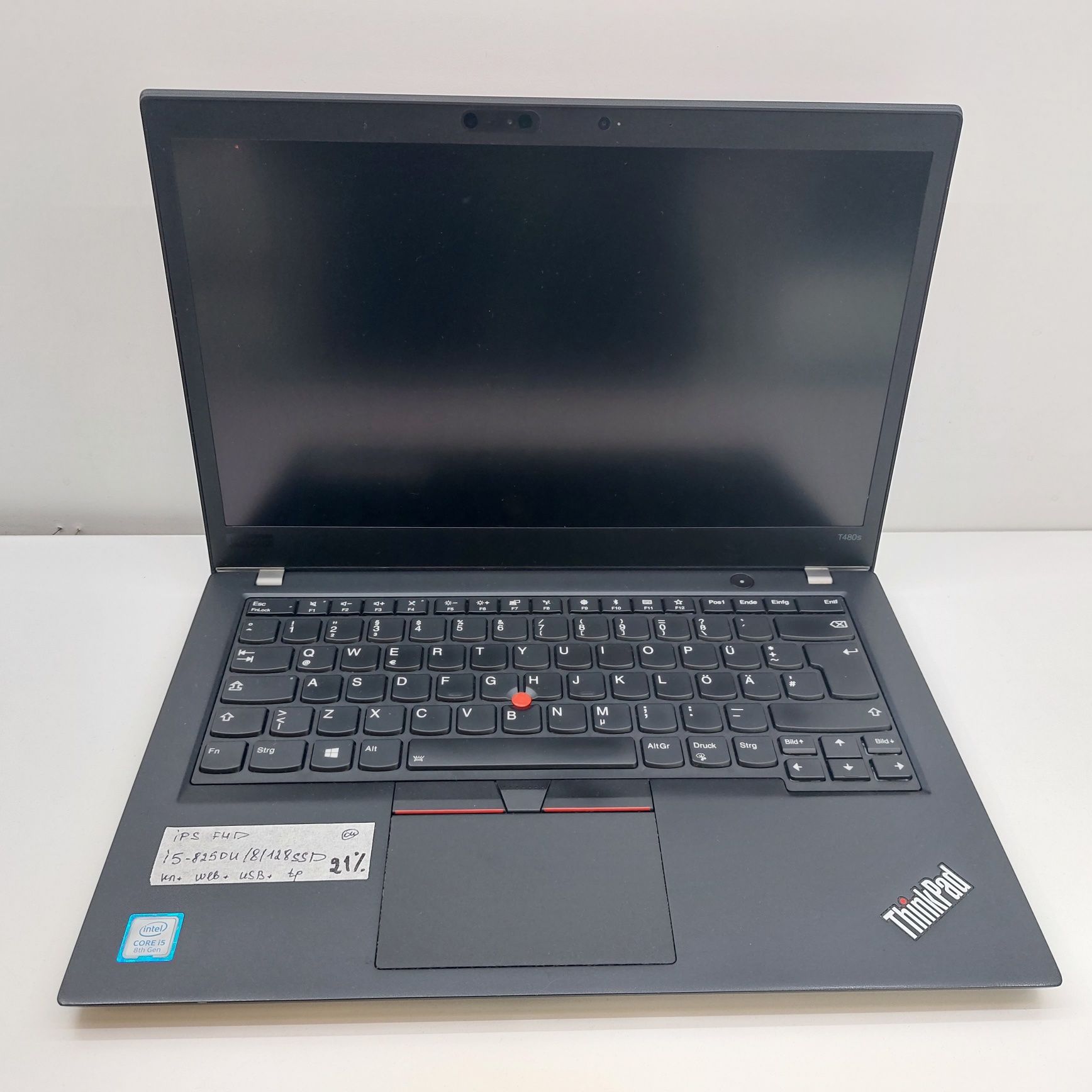 Ноутбук Lenovo ThinkPad T480S 14.1 FHD IPS/ i5-8250U/8 RAM/ 128 SSD бу