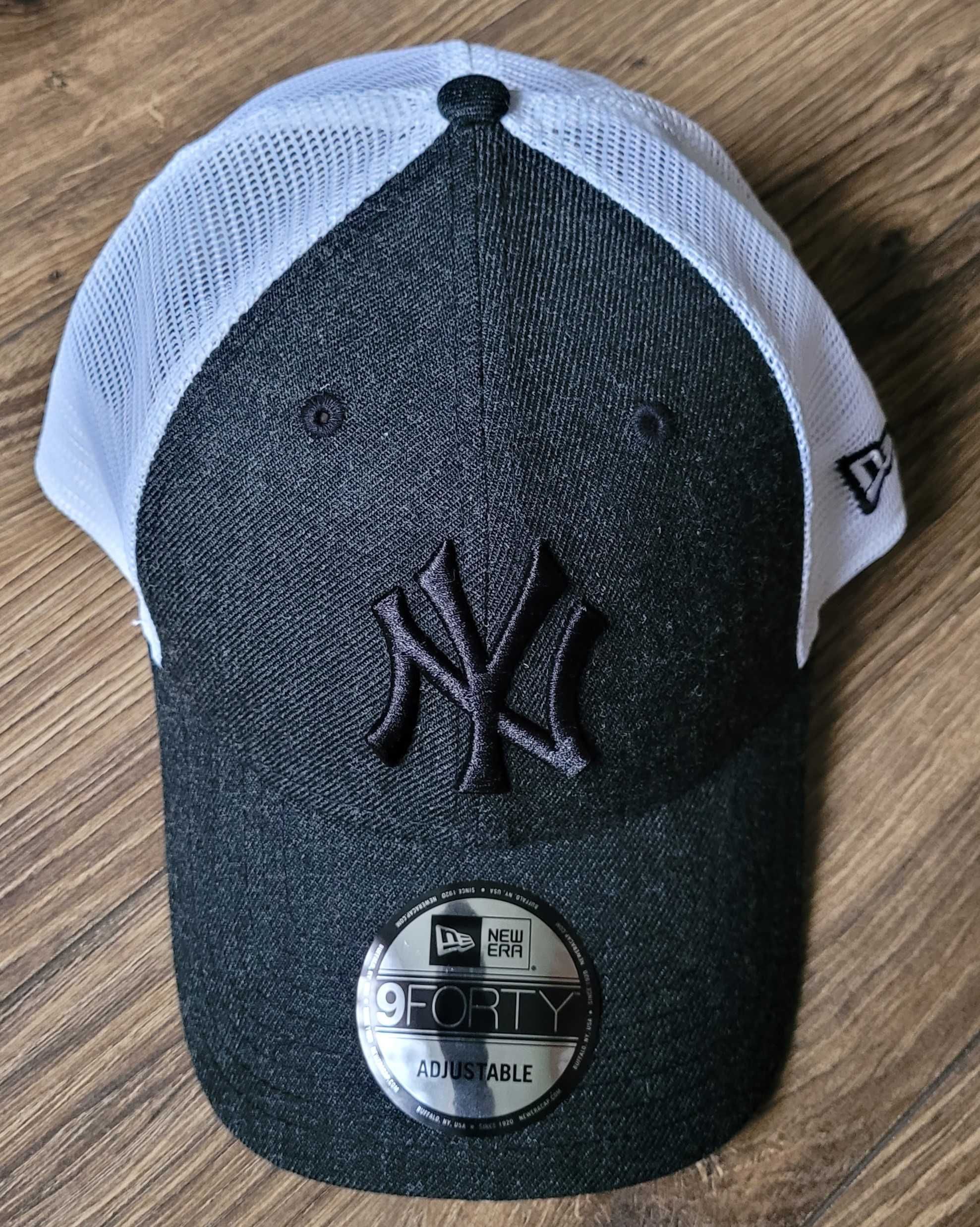 czapka z daszkiem New Era 9Forty New York Yankees biała szara NOWA