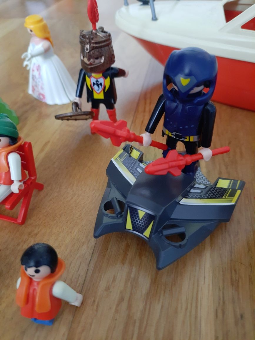 Zestaw playmobil 2 łodzie oraz inne