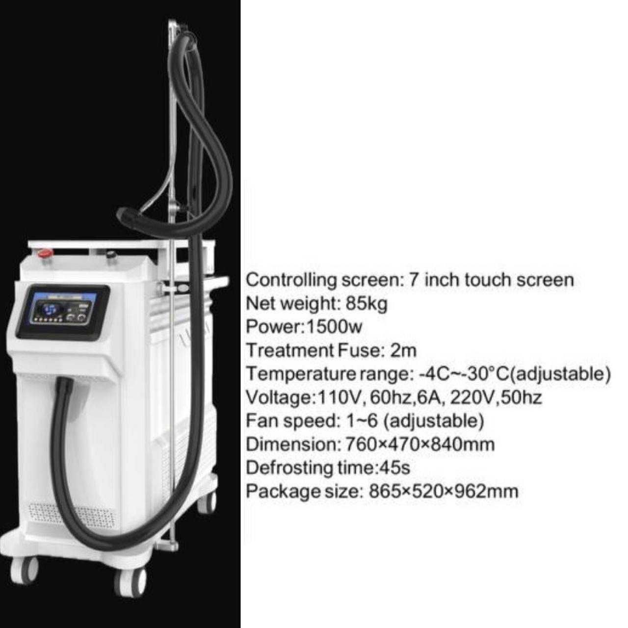 COOL SYSTEM Profesjonalna chłodziarka – krioterapia, depilacja, laser