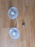 Lampa wisząca srebrna