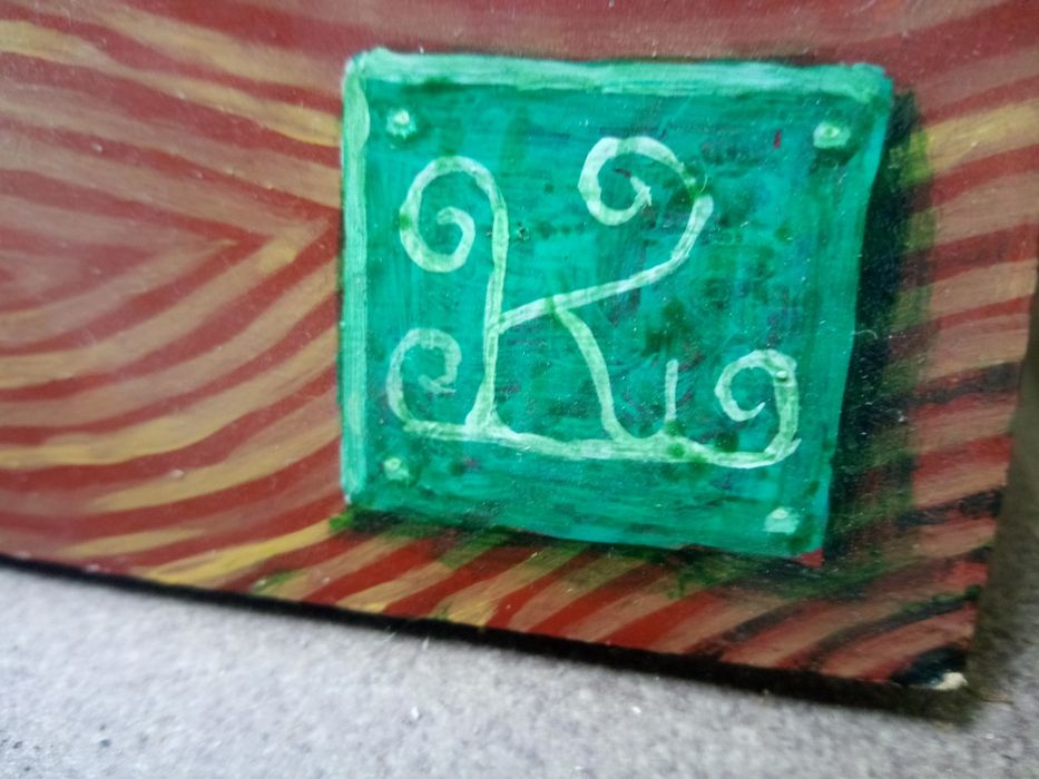 Leszek Kostuj olej akryl na płótnie 45 x 35 Uzurpator