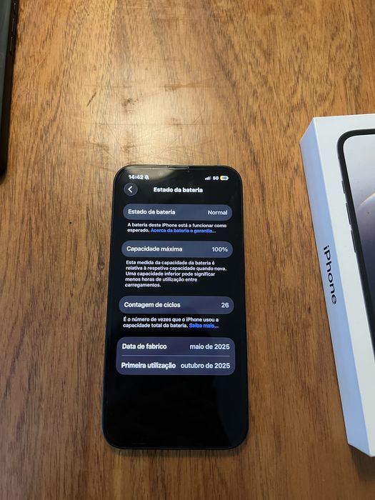 Iphone16e com garantia, mais carregador, pelicula e capa