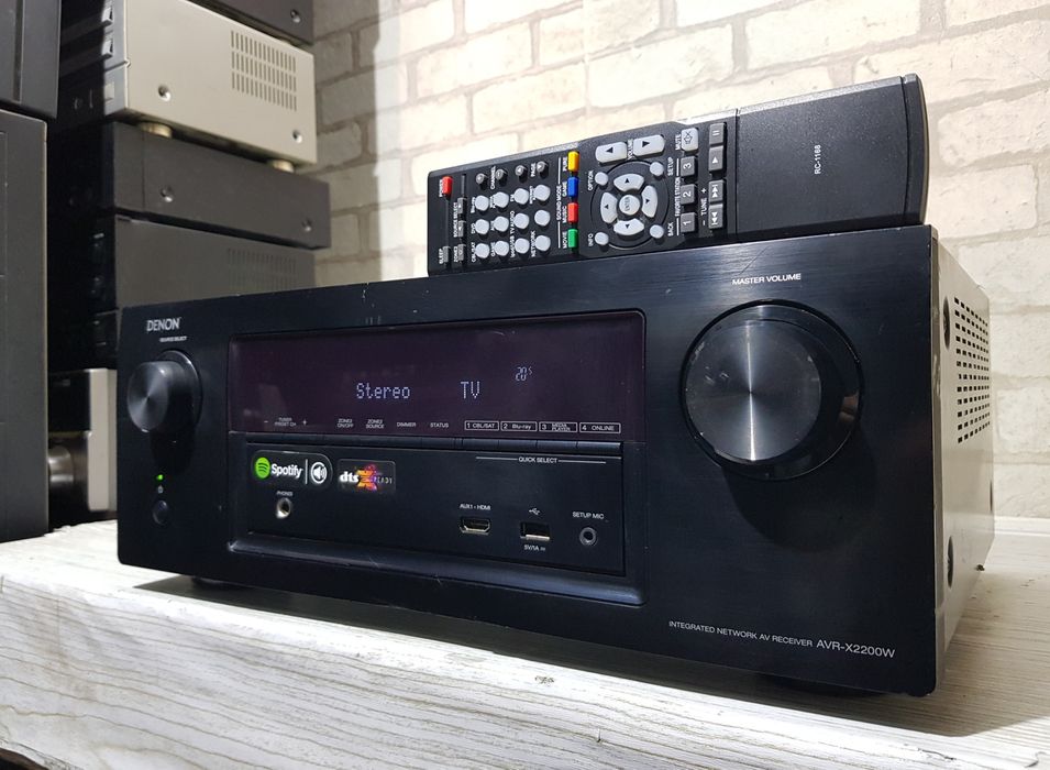 Пульт!7.2 AV ресивер Denon AVR-X2100 WiFi Bluetooth HDMI AirP