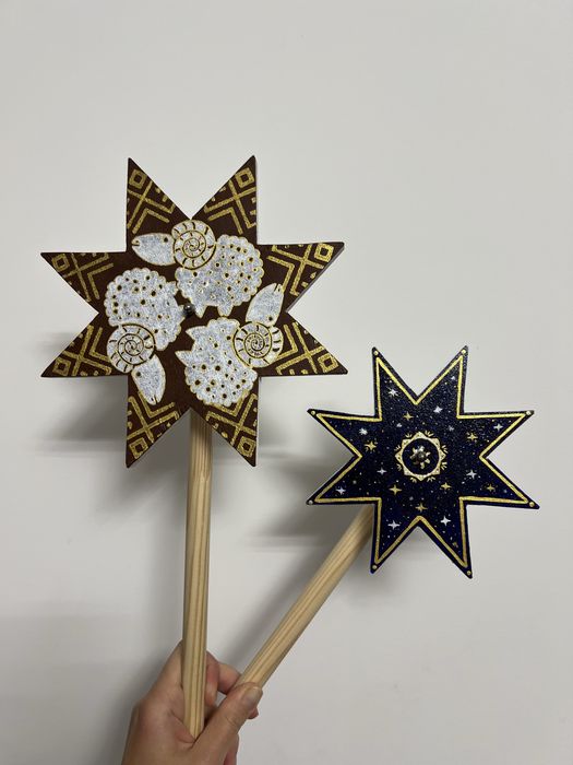 Зірки різдвяні ручної роботи