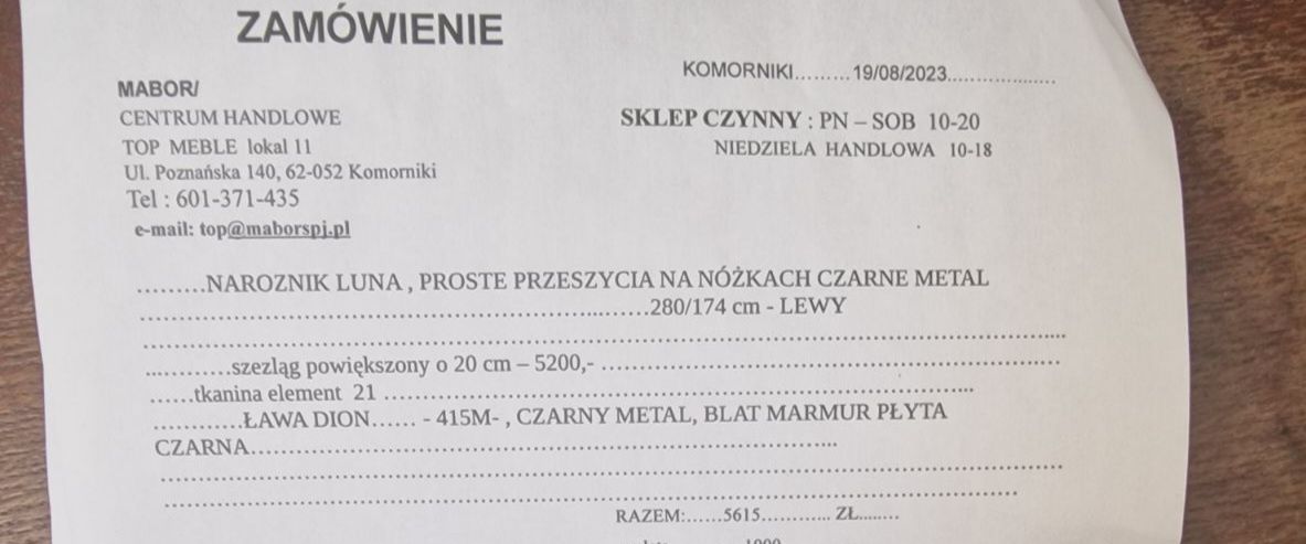 Naroznik z funkcją spania jak nowy