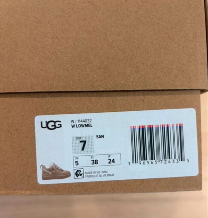 Оригінал UGG lowmel sneakers sand уггі кросівки пісочні бежеві