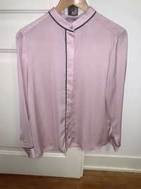 Camisa acetinada rosa