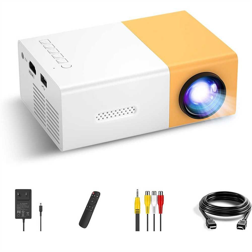Projetor   led  portátil Brilho 400-600 lúmens