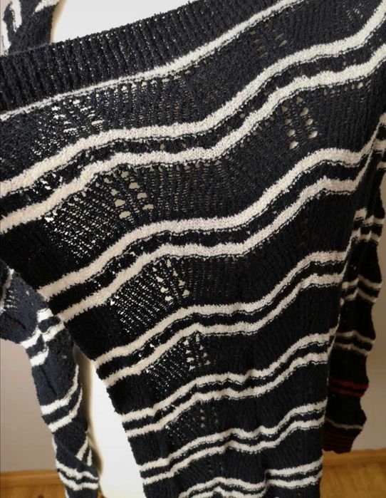 Sweter kardigan sweterek ażurowy Desigual Nowy metka oversize