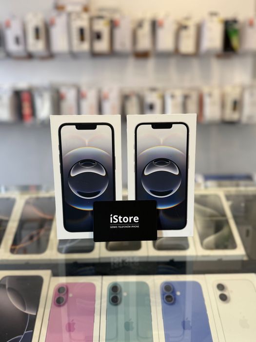 NOWY iPhone 16e • 128 GB • Black • White • GWARANCJA • zaplombowany