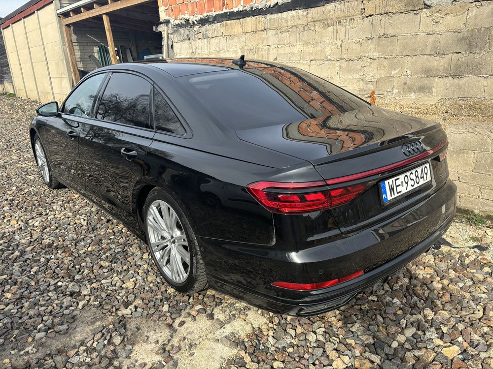 Audi A8 Long Gwarnacja Salon Polska Bezwypadkowe Matrix masaże B&O