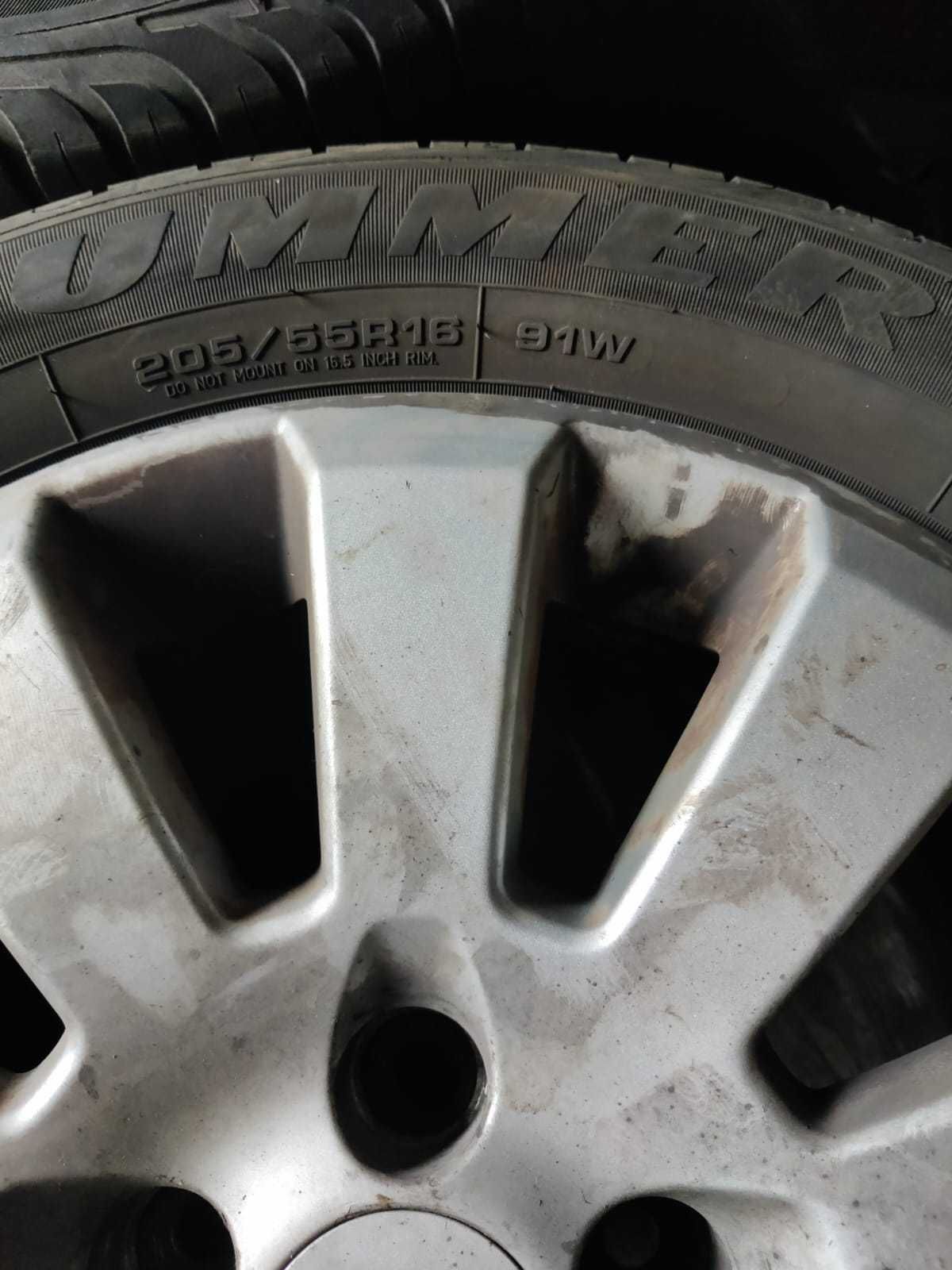 4x Koła Felgi Opel Astra H 205/55 R16 Oryginalne alufelgi Opony letnie