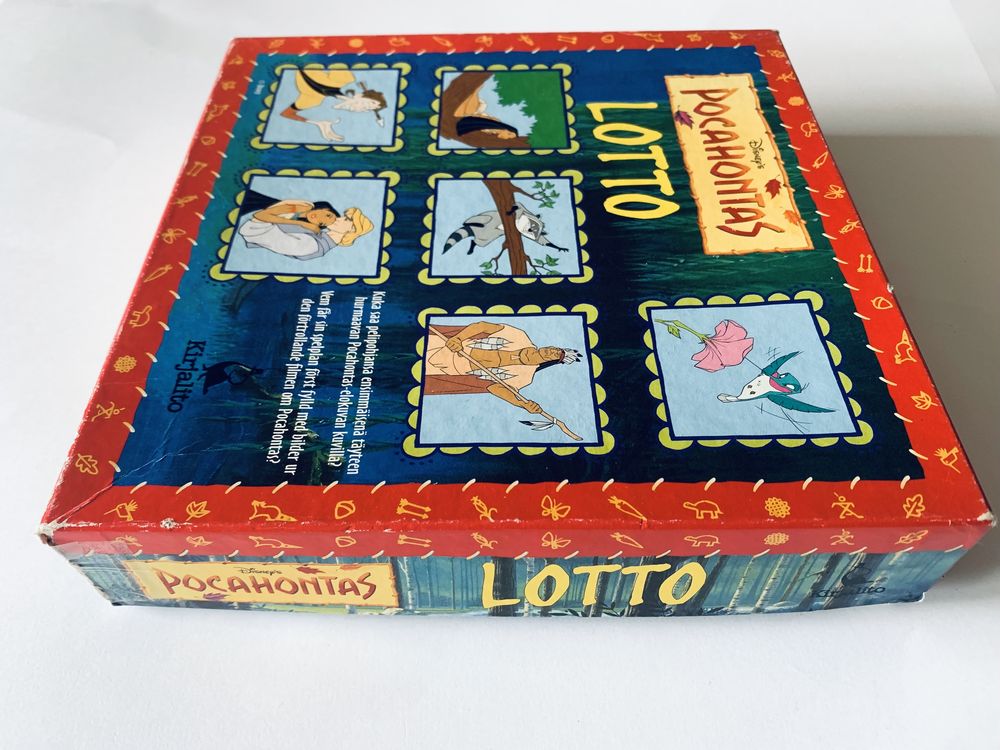 Gra Lotto Disney Pocahontas, vintage 1995