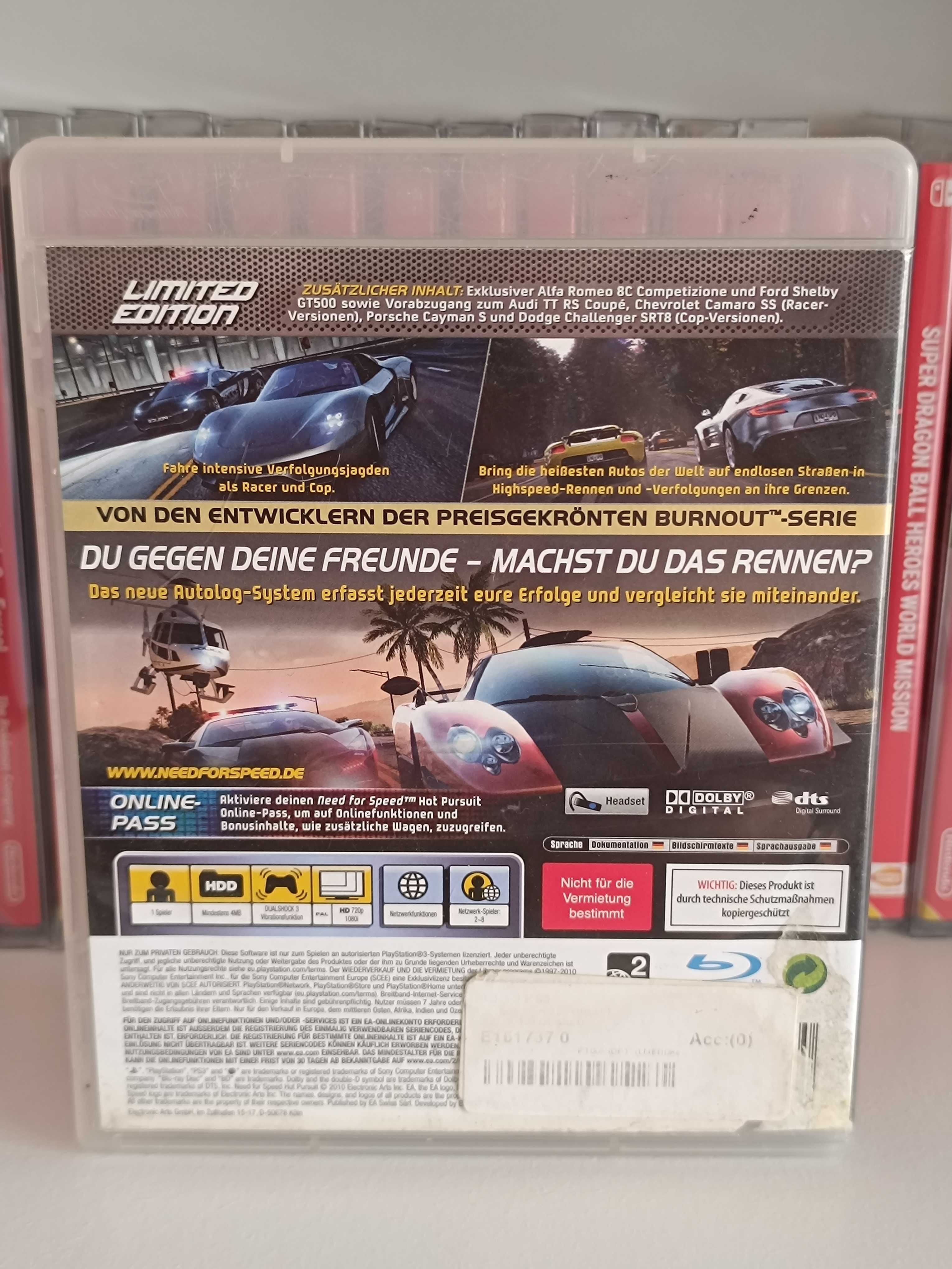 PS3 Jogos Need For Speed: The Run e Need for Speed Hot Pursuit