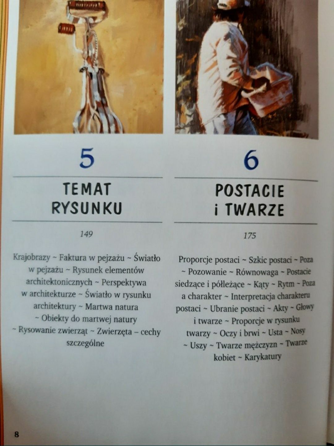 Szkoła rysunku, materiały, techniki i style