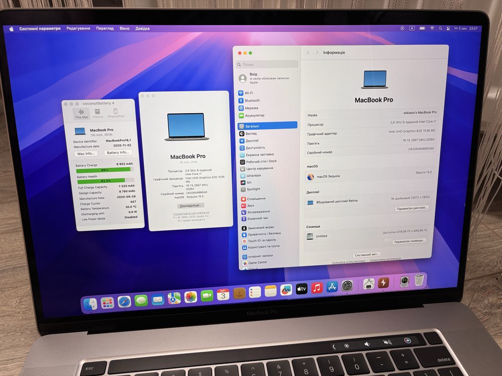MacBook Pro 16'' 2019 A2141 (i7/16/512)