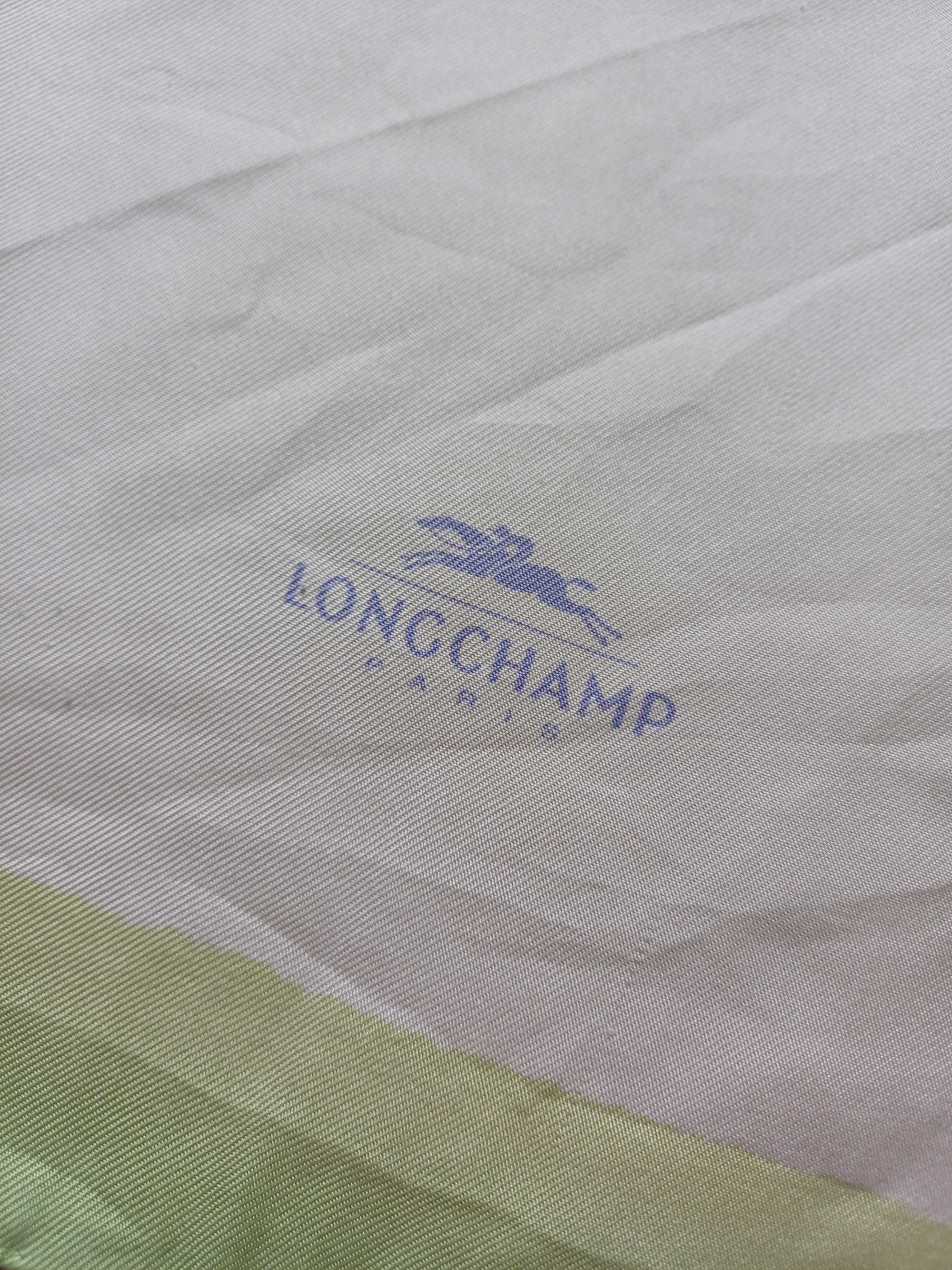 Longchamp jedwabna chusta kwiaty