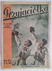 PRZYJACIÓŁKA 37 / 1954 okładka - Dożynki