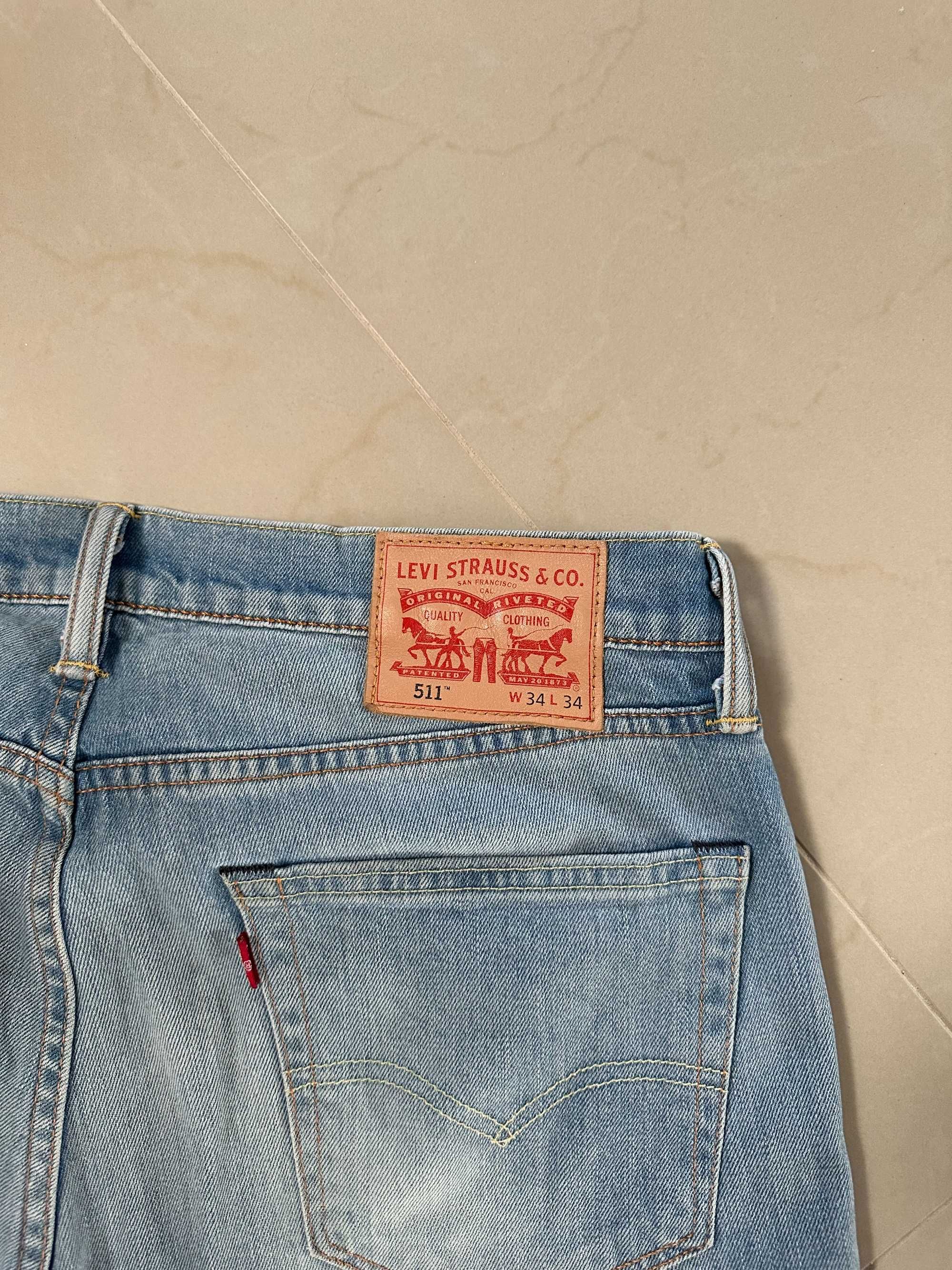 Levis 511 W34 Szorty Krótkie Spodenki Piękne