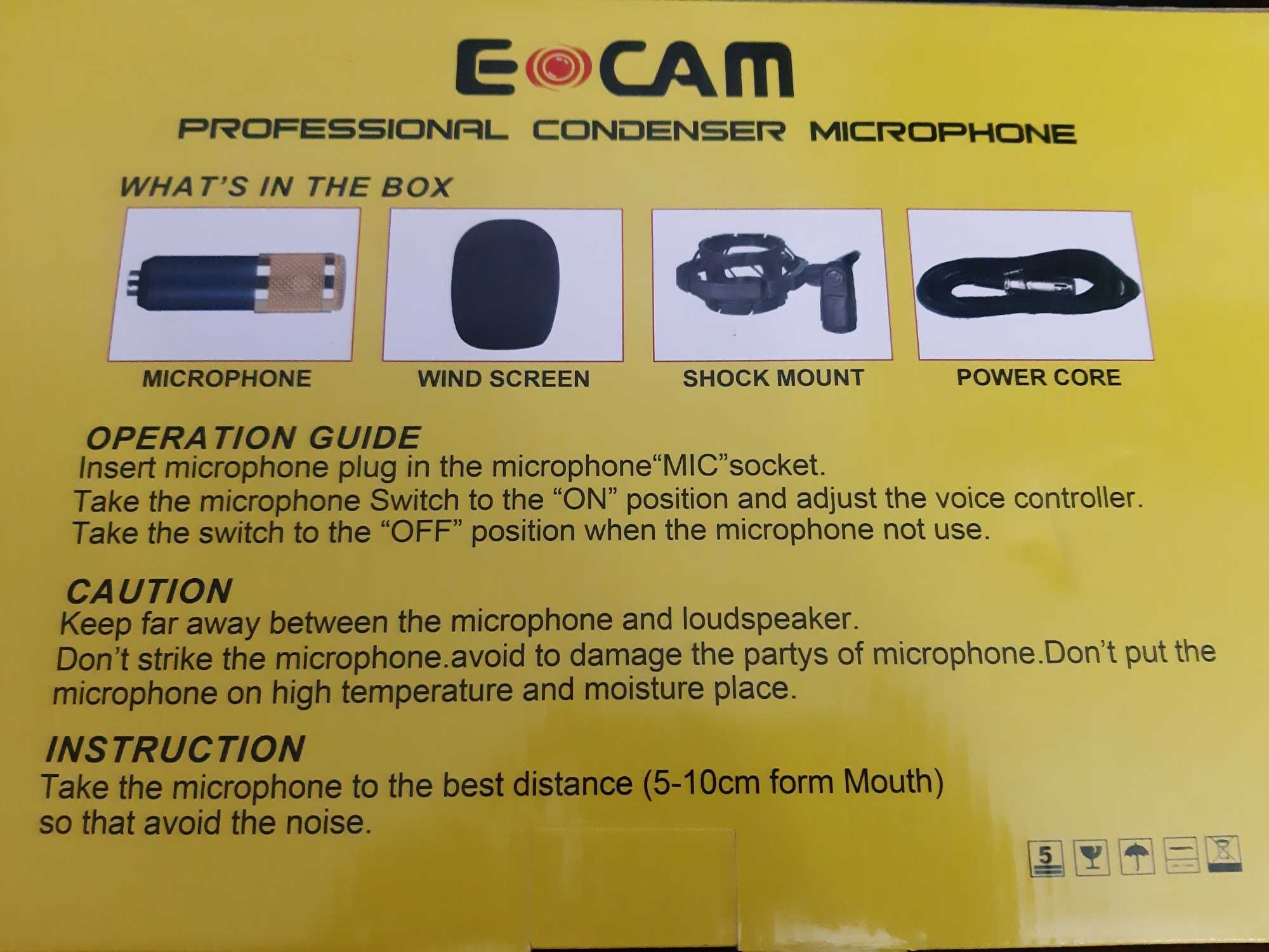 Professional condenser microphone ECam