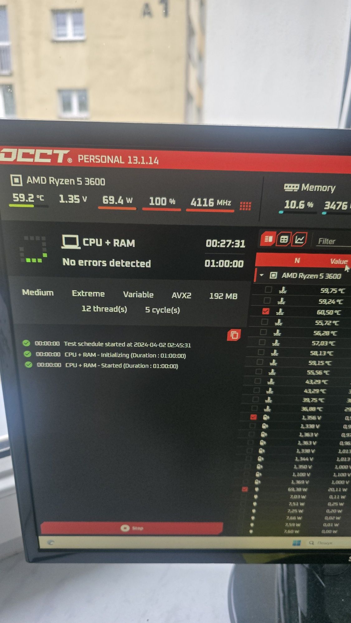 Komputer gamingowy ryzen 5 3600, gtx 1070 8gb , 32gb ddr4, ssd