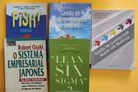 Vários livros sobre gestão