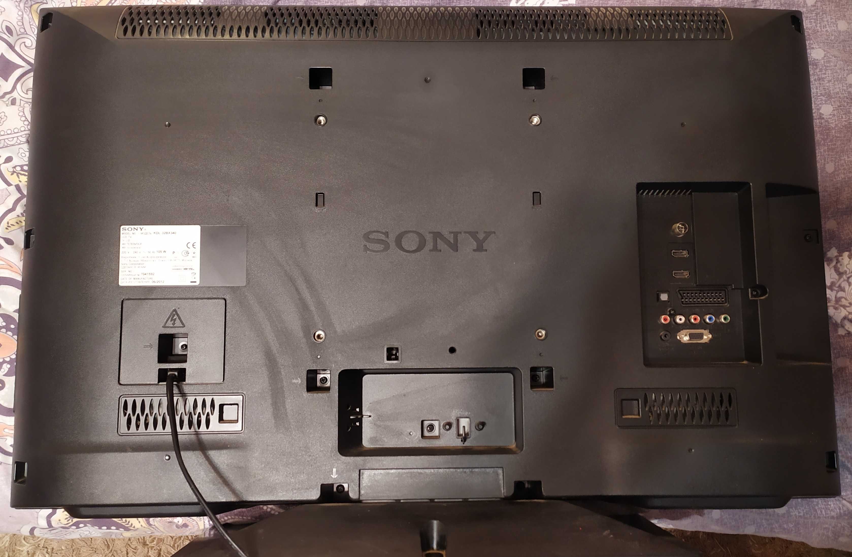 Продам LCD телевизор SONY KDL-32BX340 на запчасти (матрица LTA320AN08)