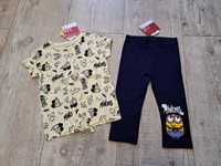 T-shirt +getry/legginsy 3/4 - Minionki - rozm 116