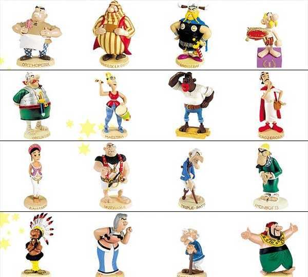 Coleção 29 figuras ASTERIX, o Gaulês, em resina