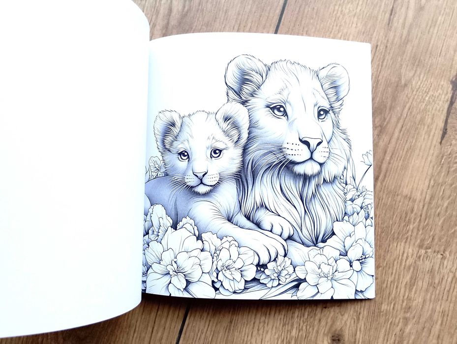 Animal Paradise, Colour Book, kolorowanki dla dzieci i dorosłych.