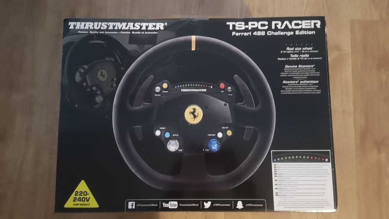 Кермо Thrustmaster TS-PC Ferrari 488, та T-LCM Thrustmaster педалі