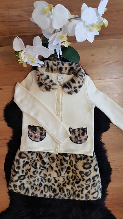 Cudny zestaw:) sweterek ze spódniczka RACHEL ZOE 128