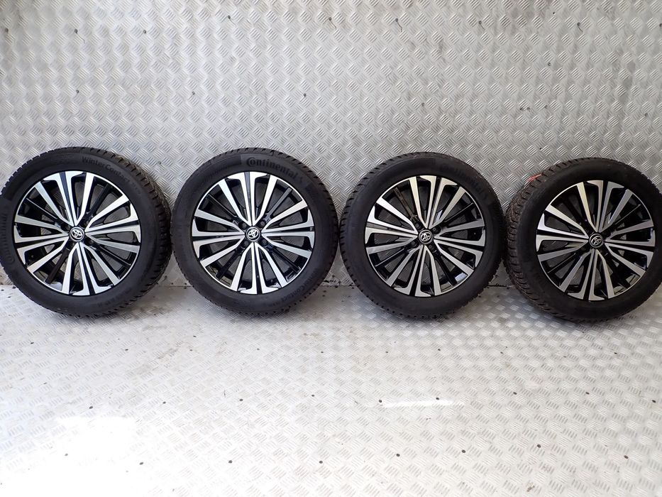 KOŁA FELGI ALUMINIOWE TOYOTA 5JX17 ET 40 4X100  PW457-0H016 Z OPONAMI ZIMA 175/65/17