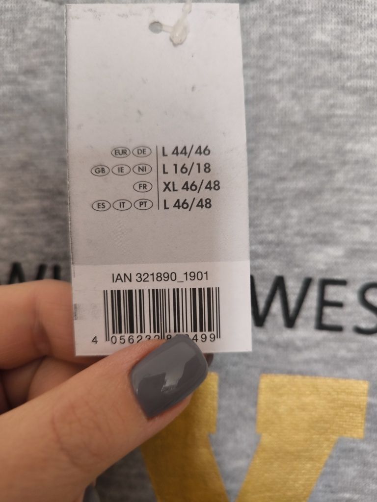 Bluza tunika szara