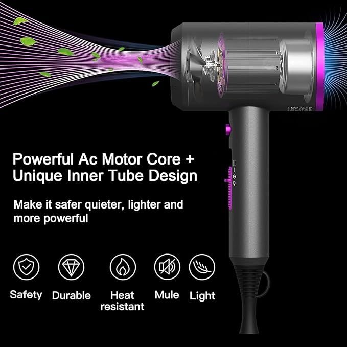 Suszarka do włosów Slopehill Professional Ionic, mocna 1800 W