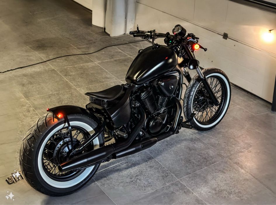 Honda Shadow VT600 Bobber Czarna Satyna