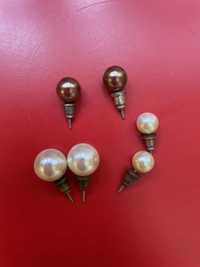 Kolczyki sztuczne perły zestaw