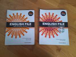 Książka, english file, książka, zeszyt, płyta