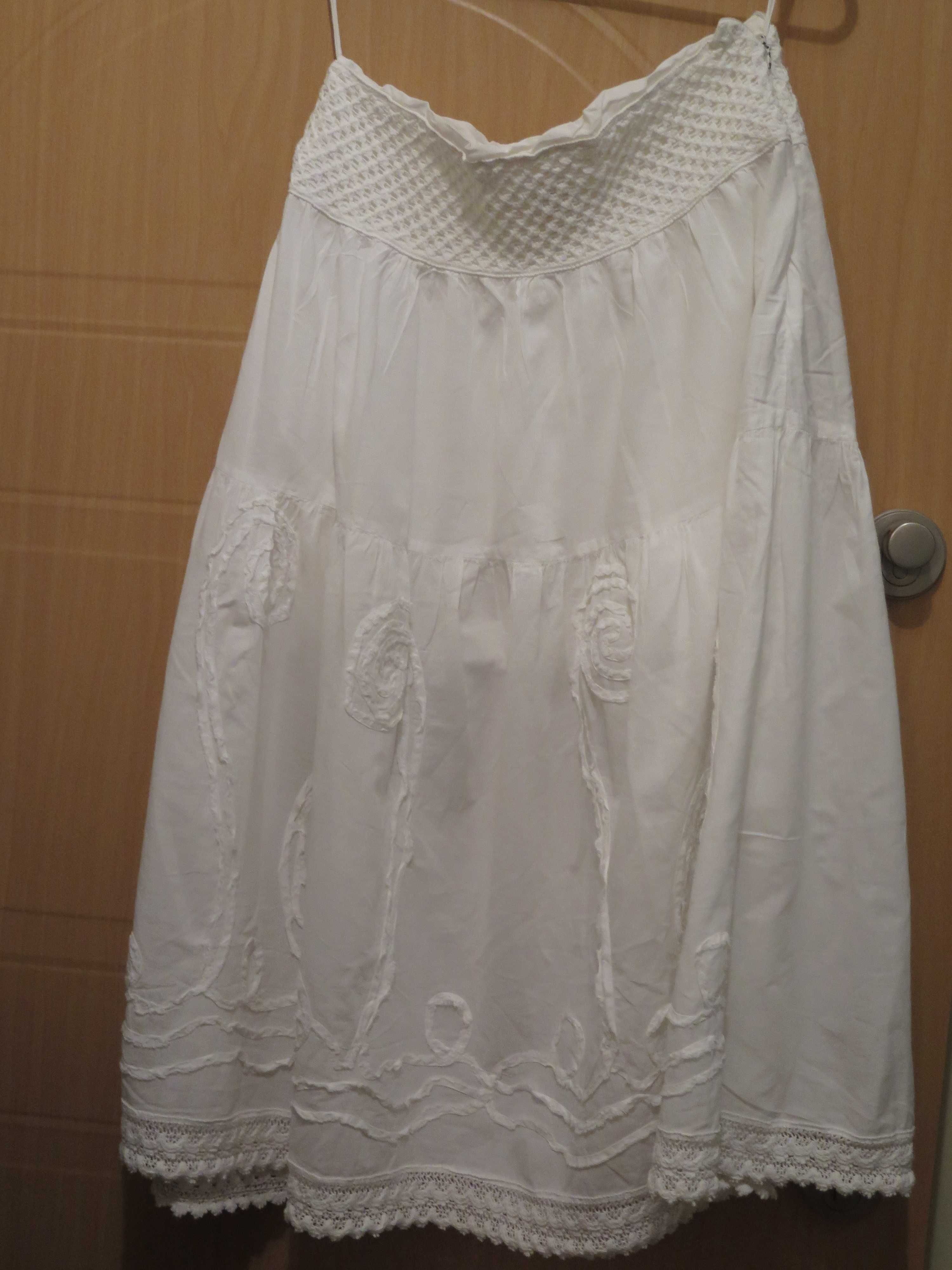 Spódnica przewiewna biała r.40/L, 42/XL