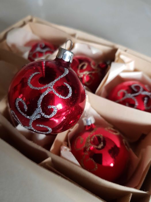 Vintage świąteczne bombki figurki kolekcjonerskie PRL - stan idealny