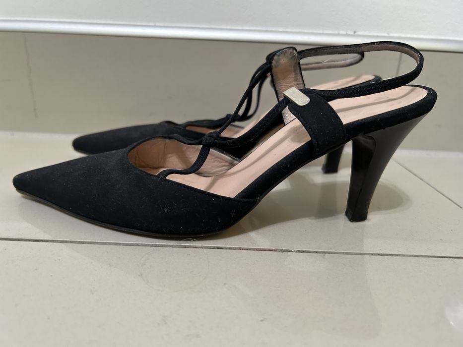 Buty na wesele ślub Vero Cuoio 35/35,5 na obcasie eleganckie szpilki