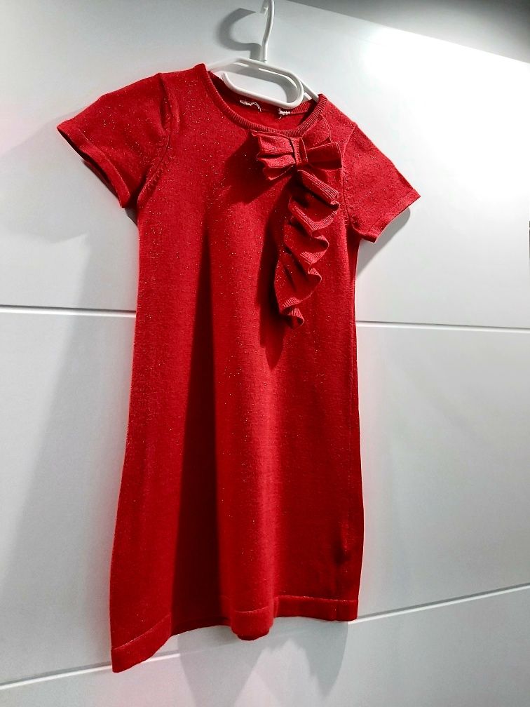 Piękna sukieneczka tunika z H&M 104 cm. z BROKATOWĄ Nitką. Jak NOWA
