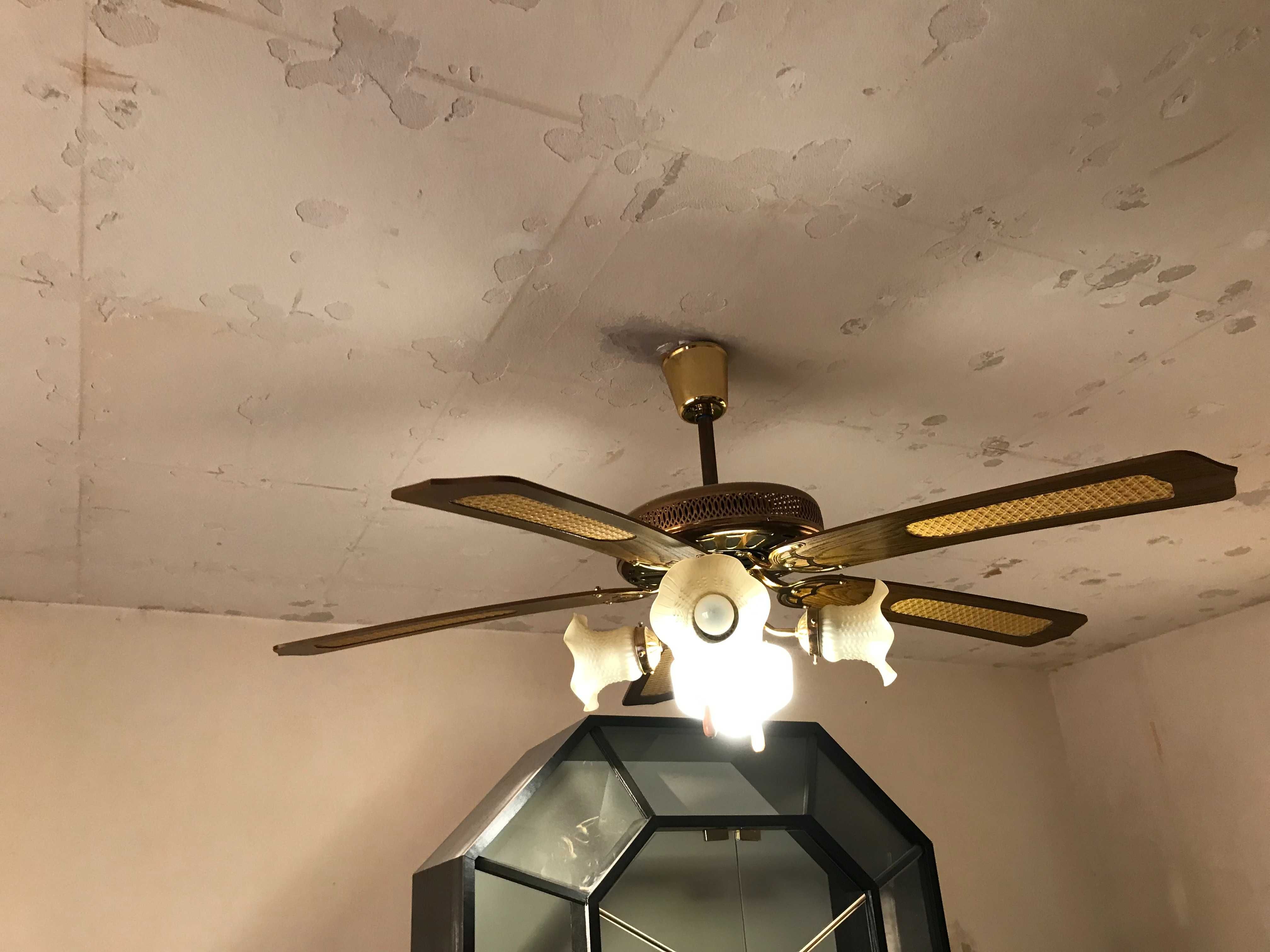 Super żyrandol lampa z wiatrakiem ładna retro