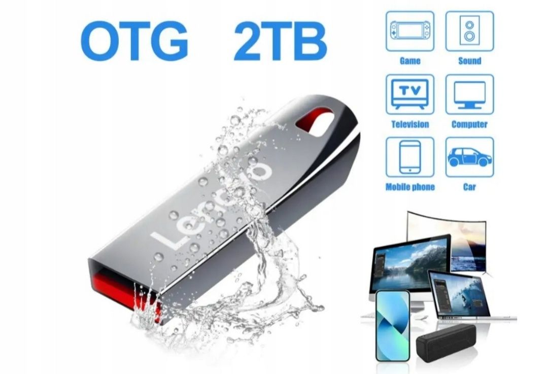 Pendrive Lenovo 2tb 2 TB pamięć FLASH USB 3.0 dysk zewnętrzny przenośn