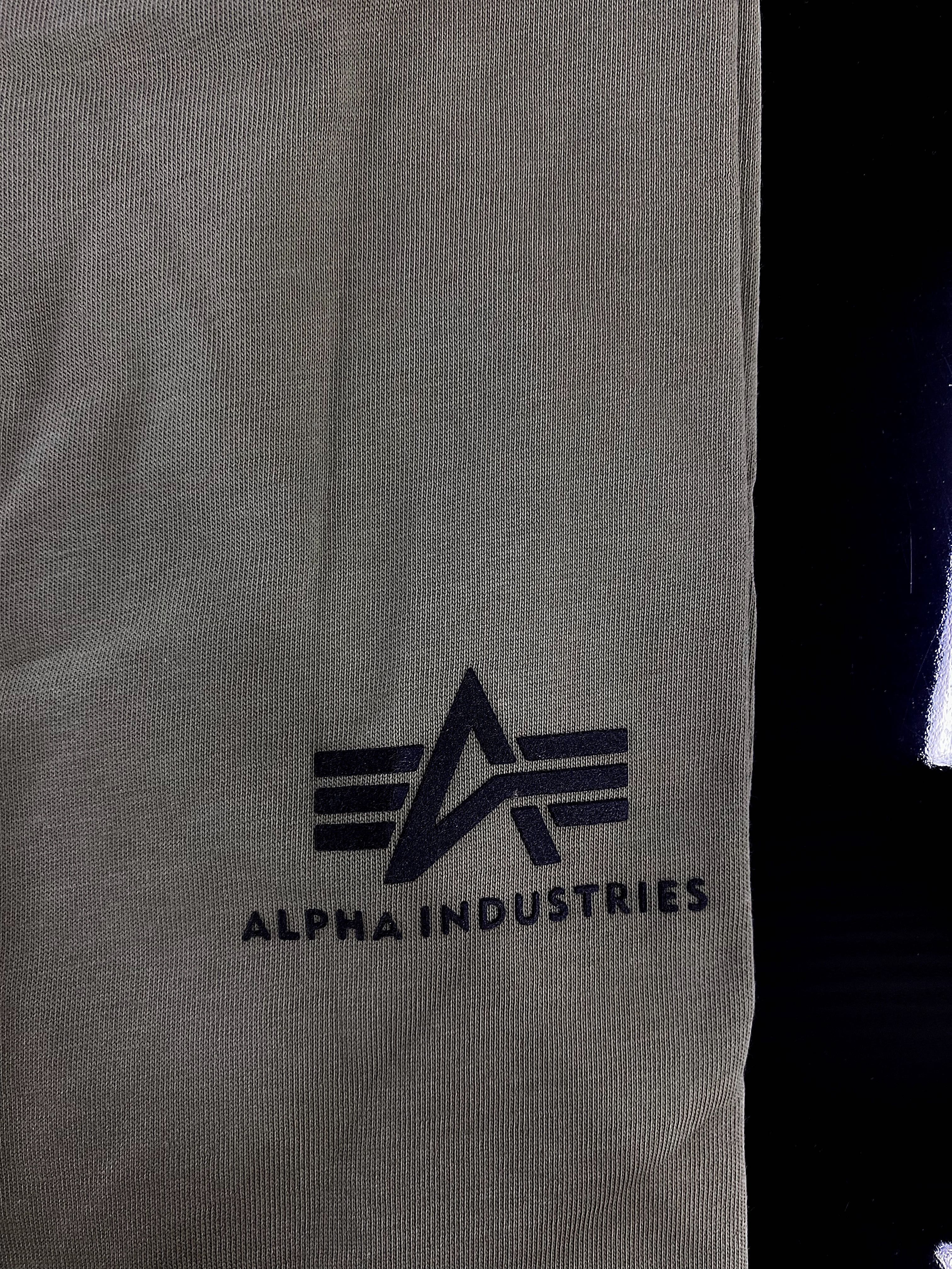 Футболка Alpha Industries оливкова оригінал