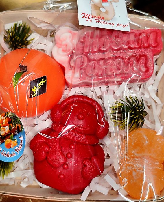 Мило ручної роботи новорічні набори