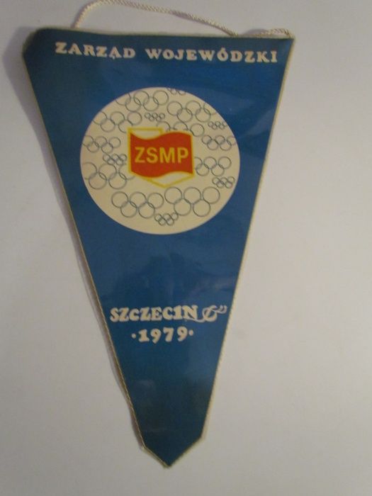 Proporczyk ZSMP Szczecin 1979 Olimpiada Wiedzy Społeczno Politycznej